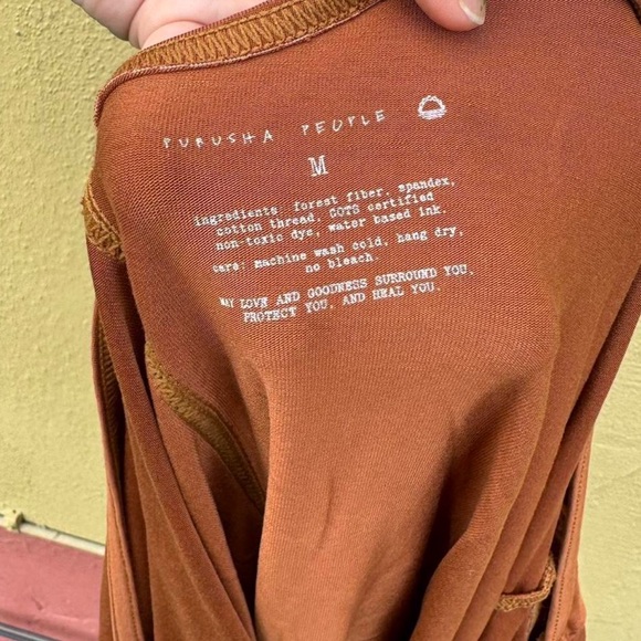 Purusha people dress brown auburn and red size medium - Picture 3 of 3